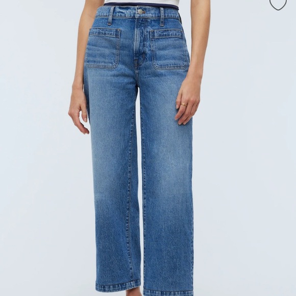 Madewell Emette wide leg patch pocket jeans 29t NWT - Picture 8 of 9